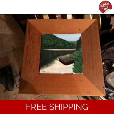 Piece of Ceramic Frame Lake Perry Piece of Ceramic Frame Lake Perry